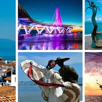 Collage turístico de Puerto Vallarta